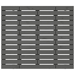 Avis vidaXL Tête de lit murale Gris 81x3x91,5 cm Bois massif de pin