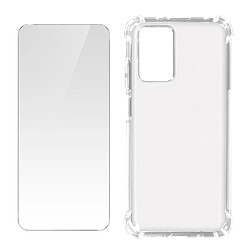 Avizar Pack pour Redmi 10 et 10 2022 Coque Souple et Verre Trempé Transparent