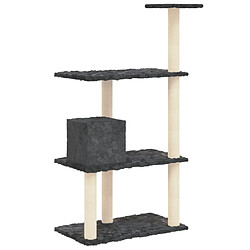 Acheter vidaXL Arbre à chat avec griffoirs en sisal Gris foncé 119 cm