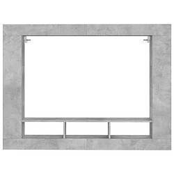 Acheter Maison Chic Meuble TV scandinave - Banc TV pour salon gris béton 152x22x113 cm bois d'ingénierie -MN73214