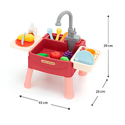 Acheter Évier pour Enfants Mini avec Circuit d'Eau et Robinet d'Arrêt Robincool Basin of Wash 45x26x39 cm 23 Accessoires Inclus