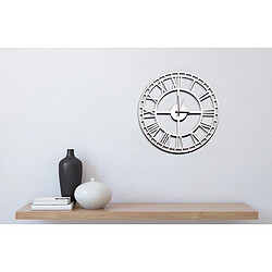 EPIKASA Horloge Murale Vintage 7, Blanc, Métal, 50x1,5x50 cm pas cher