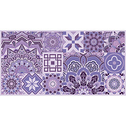 Alter Tapis de cuisine, 100% Made in Italy, Tapis antitache avec impression numérique, Tapis antidérapant et lavable, Modèle Beckham, cm 100x52