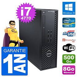 PC Dell Precision T1700 SFF Intel i7-4770 RAM 8Go Disque 500Go Windows 10 Wifi - Occasion