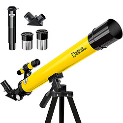 Télescope compact nomade National Geographic AC 50/600 AZ + Monture azimutale + 2 oculaires + Filtre lunaire + Viseur