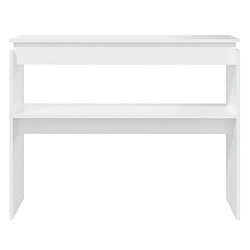 Acheter Maison Chic Table console | Meuble d'entrée | Table d'appoint Blanc 102x30x80 cm Aggloméré -GKD60309