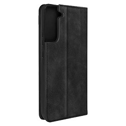 Avizar Etui Folio Samsung Galaxy S22 Plus Porte Carte Simili Cuir Daim noir