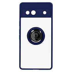 Avizar Coque pour Google Pixel 7a Bague Métallique Support Vidéo Ringip Bleu