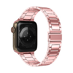 Avizar Bracelet pour Apple Watch 41mm / 40mm / 38 mm Maillons Acier Rose