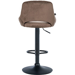 Non Tabouret de bar Milet velours noir pas cher