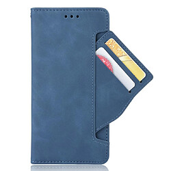 Avis Wewoo Housse Coque Étui en cuir à Motif peau de veau de style portefeuille pour Huawei Mate 30avec fente carte séparée bleu