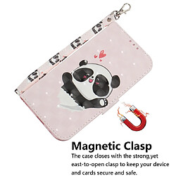 Acheter Wewoo Coque Fashion Etui en cuir à rabat avec dessin couleur 3D et fentes pour cartes et porte-cartes Huawei P30 Lite Love Panda