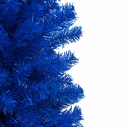 vidaXL Arbre de Noël artificiel pré-éclairé et boules bleu 150 cm PVC