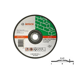 Bosch Disque à tronçonner pour matériaux à moyeu déporté Ø230mm 2608600227