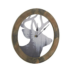 Aubry Gaspard Horloge Cerf en pin. Horloge Cerf en pin