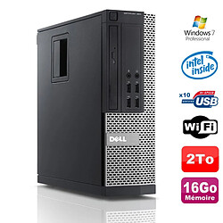 PC Dell Optiplex 990 SFF Intel G630 2.7GHz 16Go Disque 2000Go DVD Wifi W7 - Occasion