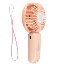 LinQ Mini Ventilateur Portable Silencieux Affichage LED et Lampe intégrée Rose