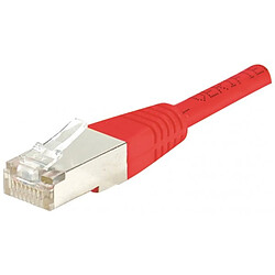 Abi Diffusion Cordon RJ45 catégorie 5e F/UTP rouge - 1 m