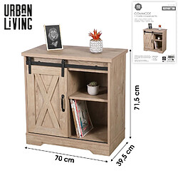 Avis Urban Living Commode New York 1 porte coulissante - Marron