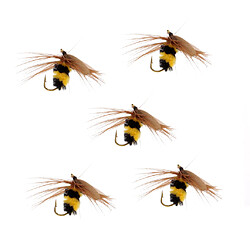 Avis 10Pcs Bumble Bee Nymphe Truite Mouches Crochet de Pêche À Mouche Bionique Appâts