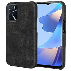 Coque en TPU + PU anti-griffes, noir pour votre Oppo A16/A16s/A54s