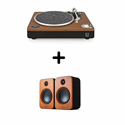 Platine vinyle House Of Marley Simmer Down + Enceintes amplifiées Bluetooth House of Marley Simmer Down Duo