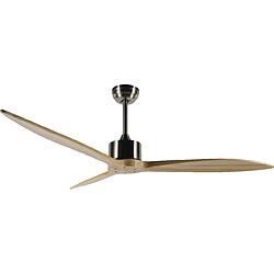 Bimar Ventilateur de plafond Bora - Réglable, fiable - Argent, Marron en Métal, plastique, 152x42x152 cm