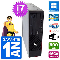 PC Fujitsu Esprimo E910 DT Intel i7-2600 RAM 16Go Disque 500Go Windows 10 Wifi - Occasion