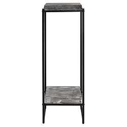 Mendler Table à fleurs HWC-K71, étagère à fleurs table d'appoint étagère à plantes, certifiée MVG MDF métal ~ gris foncé, 101cm pas cher