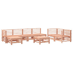 Maison Chic Salon de jardin 8 pcs - Table et chaises d'extérieur - Mobilier/Meubles de jardin Moderne bois massif douglas -MN47452