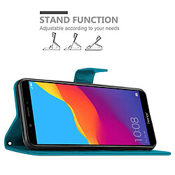 Acheter Cadorabo Coque Honor 7C / Huawei Y7 2018 Etui en Bleu