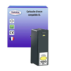 T3Azur Cartouche compatible avec Lexmark 100XL remplace Lexmark Pro 200, 205, 700, 705, 805, 901, 905 Jaune