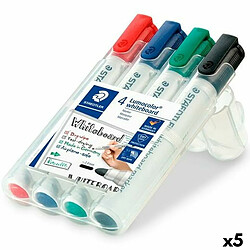 boîte de marqueurs Staedtler Lumocolor 4 Pièces Tableau blanc (5 Unités)