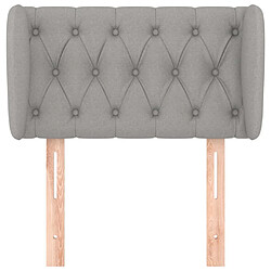 Avis Maison Chic Tête de lit scandinave avec oreilles,meuble de chambre Gris clair 83x23x78/88 cm Tissu -MN25360