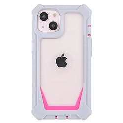 Coque en TPU + acrylique détachable 2-en-1 gris/rose pour votre iPhone 13 6.1 pouces