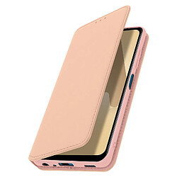 Avizar Housse Galaxy A12 Étui Folio Portefeuille Fonction Support rose champagne