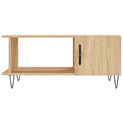 Maison Chic Table basse,Table Console Table d'appoint, Table pour salon chêne sonoma 90x50x40 cm bois d'ingénierie -MN82308 pas cher