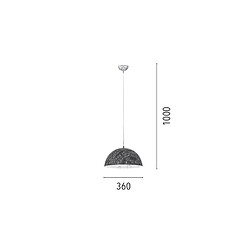 EPIKASA Suspension Natura, Multicouleur, Métal, 36x36x100 cm