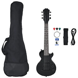 vidaXL Guitare électrique pour enfants avec sac noir 3/4 30"