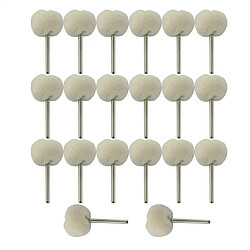 20pcs Polissage Tampon Lustreur Roue pour Accessoire Outil Rotatif