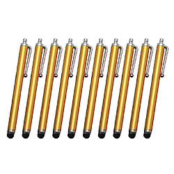 10x Stylet pour écran capacitif haute sensibilité pour IPHONE / IPAD Golden