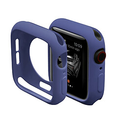 Acheter Wewoo Boitier 2 en 1 TPU Coquille de protection semi-plaquée + Film HD courbé HD plein écran flexion HD pour Apple Watch série 4 40 mm (bleu)