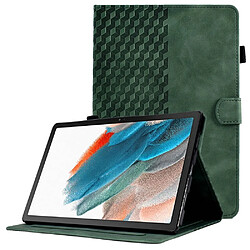 Etui en PU motif de couture, anti-chute, avec support et porte-cartes pour Samsung Galaxy Tab A8 10.5 (2021) (X200/X205) - vert