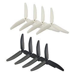 8 pièces Propulseur Hélice à 3 Feuilles Pièces de Quadricoptère RC Drone H502s H502e