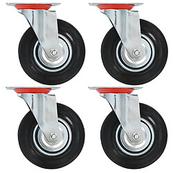 vidaXL Roulettes pivotantes 4 pcs 125 mm