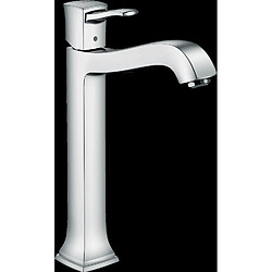 Mitigeur de lavabo HANSGROHE Metropol Classic surélevé pour vasque libre, avec tirette et vidage chromé - 31303000