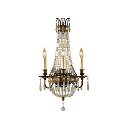 Elstead Lighting Applique murale extérieur Bellini Acier,Quarts de Cristal Bronze britannique, bronze oxydé