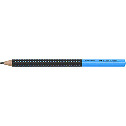 FABER-CASTELL Crayon graphite Jumbo GRIP TWO TONE, bleu ()