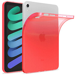 OKULI Transparent Étui Silicone Coque Housse Case Cover pour Apple iPad Air 4 (10.9) en Rouge