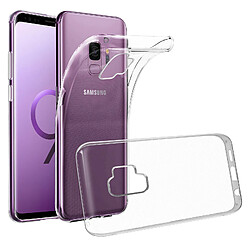 Avizar Coque Samsung Galaxy S9 Coque souple Silicone Gel coin renforcée - Transparente